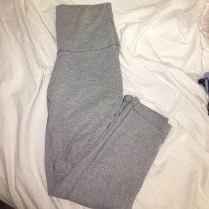 Lululemon High Rise Wunder Under Gray Leggings